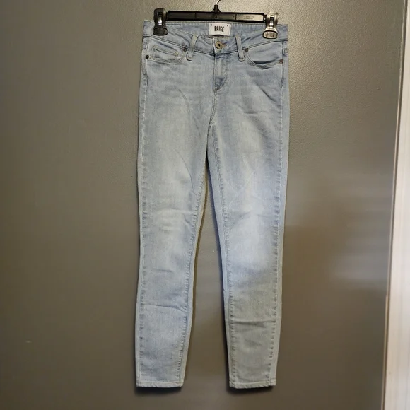 PAIGE Jeans Paige Verdugo Ankle Skinny Light Wash Jeans Size